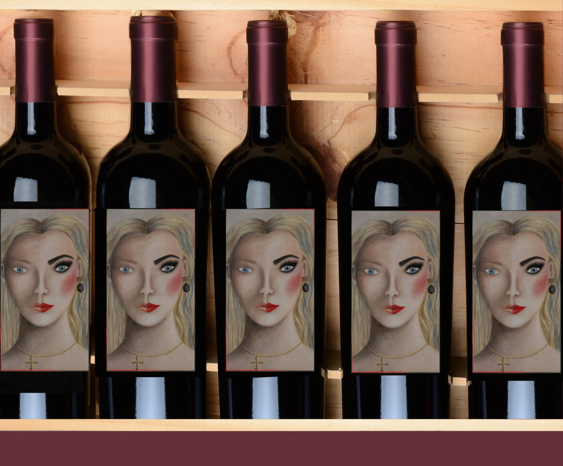 Painting of Wine Labels for Vineyard